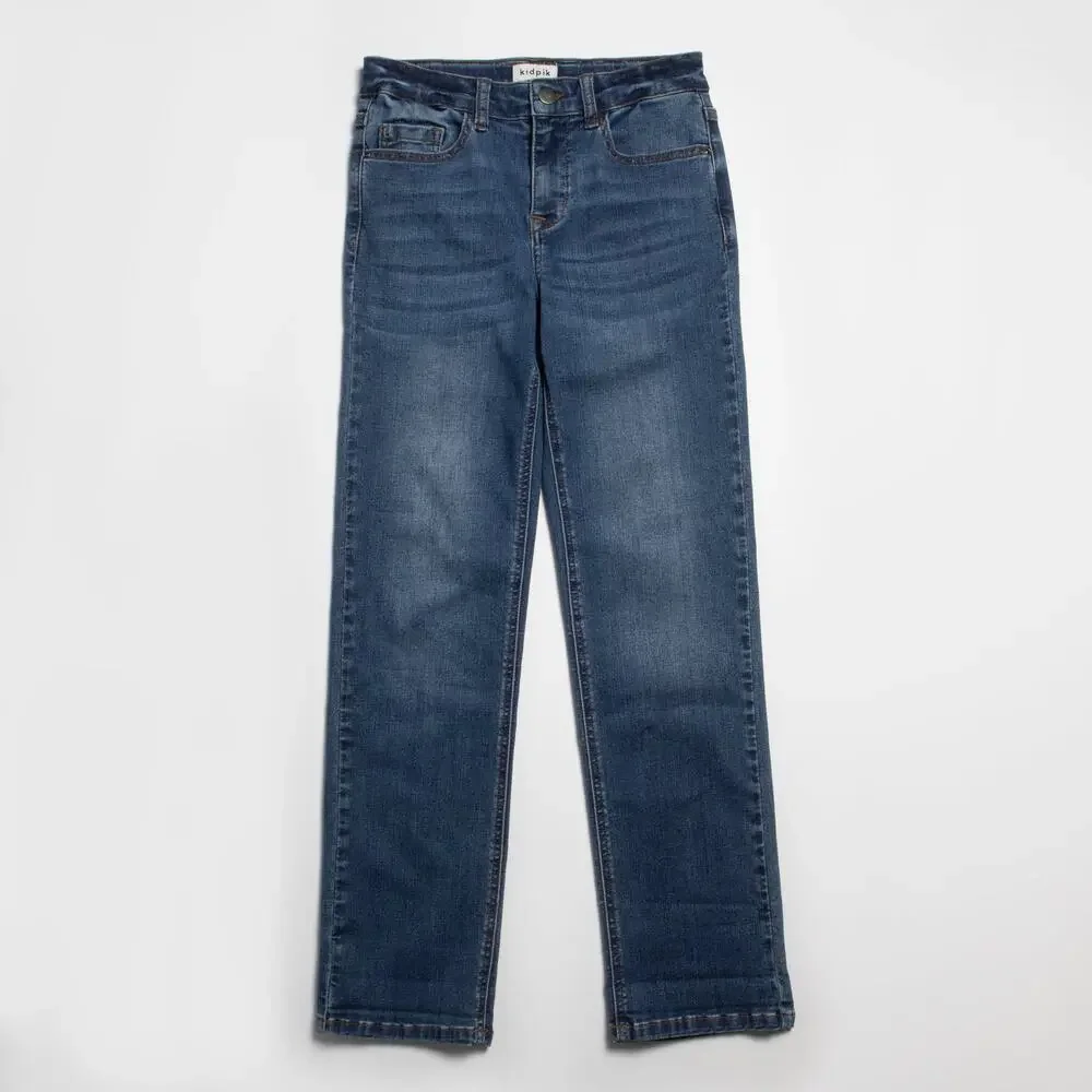 Kid Pik Girl's Medium Wash Denim Blue Skinny Jeans Kids Youth Size 14